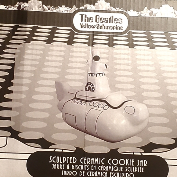 The Beatles Yellow Submarine Ceramic Cookie Jar New In Box - Picture 4 of 6